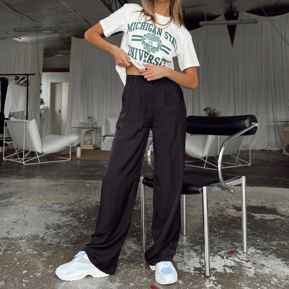 Princess Polly Black Kacey Pants